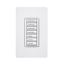 LUTRON ELECTRONICS RRDW7BWH RadioRA2 Teclado seetouch 7