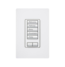 LUTRON ELECTRONICS RRDW5BRLWH RadioRA2 Teclado seetouch