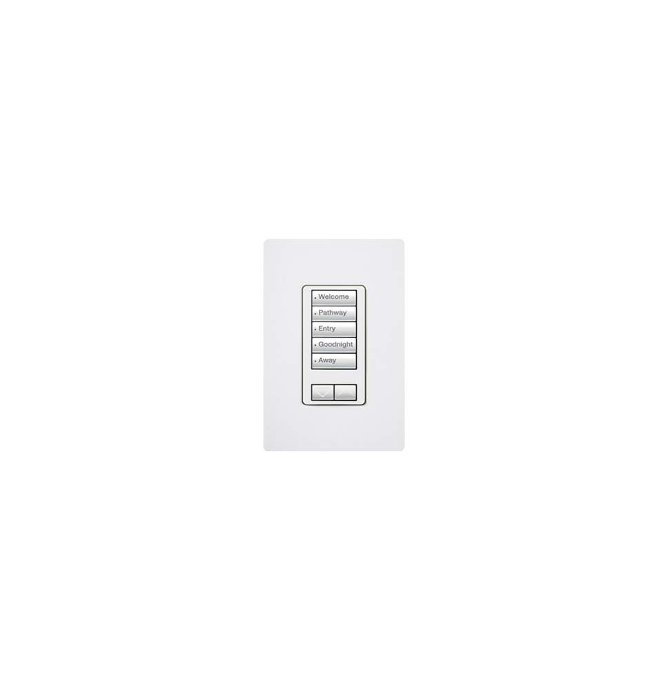 LUTRON ELECTRONICS RRDW5BRLWH RadioRA2 Teclado seetouch