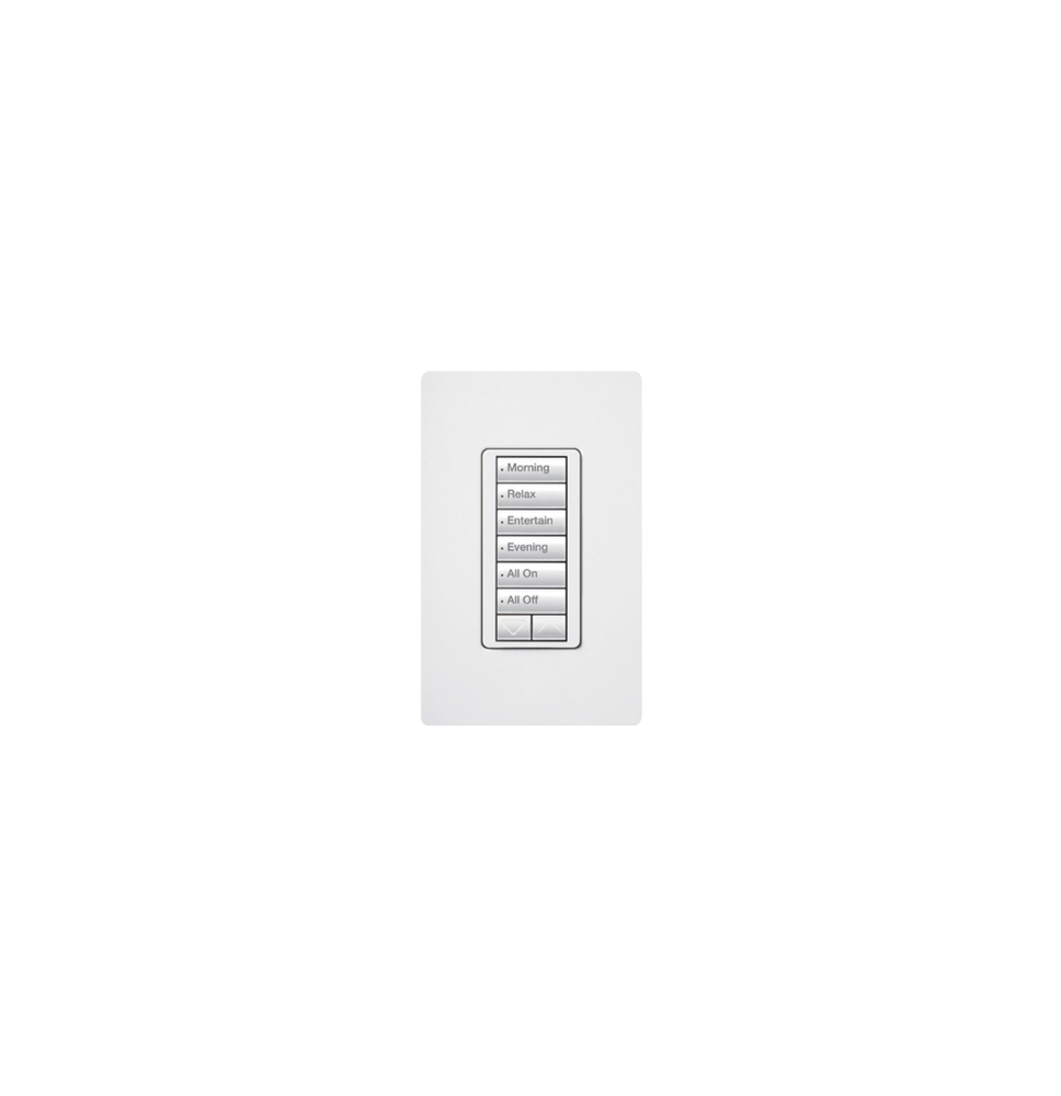 LUTRON ELECTRONICS RRDHN6BRLWH RadioRA2 Teclado Seetouc