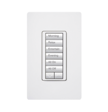 LUTRON ELECTRONICS RRDHN6BRLWH RadioRA2 Teclado Seetouc