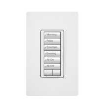 LUTRON ELECTRONICS RRD-H6BRL-WH Teclado hibrido seetouc