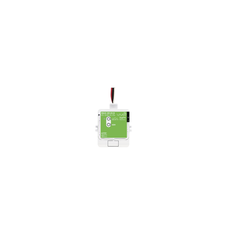 LUTRON ELECTRONICS RMJS16RDVB 16A relay para iluminacio