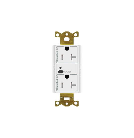 LUTRON ELECTRONICS CAR2S20STRWH Receptáculo con señal i