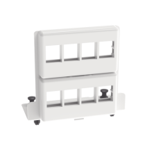 PANDUIT NKMS8PPB Patch Panel de 8 Puertos Keystone Para