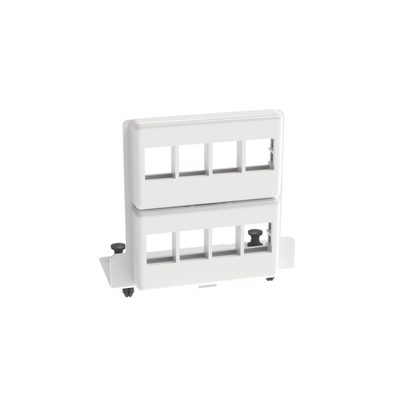 PANDUIT NKMS8PPB Patch Panel de 8 Puertos Keystone Para