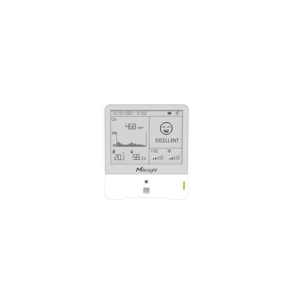 MILESIGHT AM307-915M Display LoRaWAN con sensor de temp