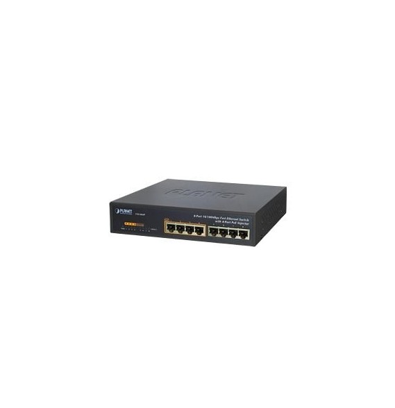 PLANET FSD-804P Switch no administrable PoE de 8 puerto