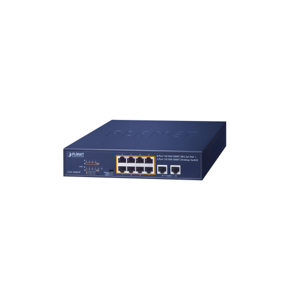 PLANET GSD-1008HP Switch no administrable PoE de 8 puer