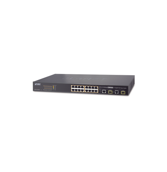 PLANET FGSW-1816HPS Switch Administrable L2 de 16 Puert