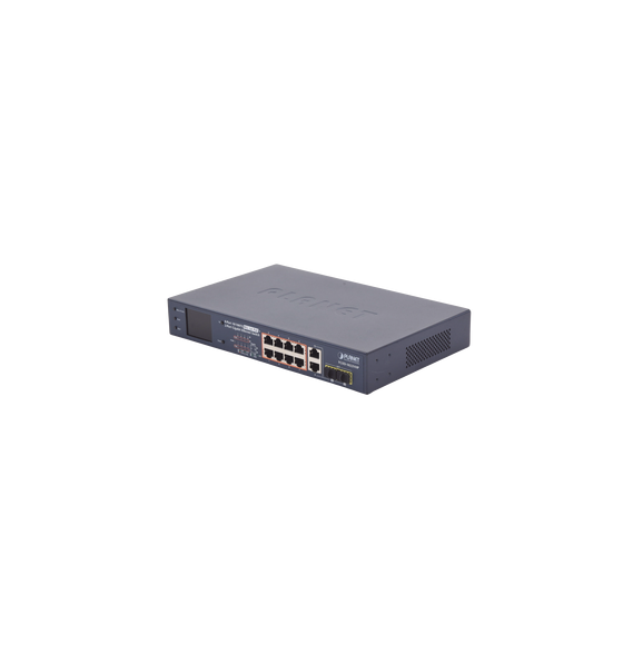 PLANET FGSD-1022VHP Switch PoE+ / distancia 250 metros