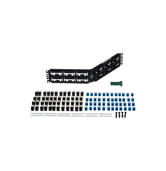 PANDUIT CPPKLA6ATG48WBL Kit de Patch Panel Modular Angu