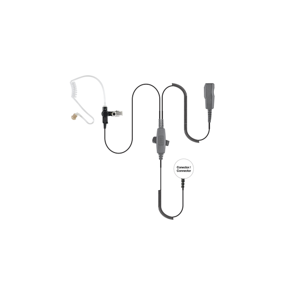PRYME SPM-2033 MICRÓFONO AUDÍFONO DE 2 CABLES CON DOBLE