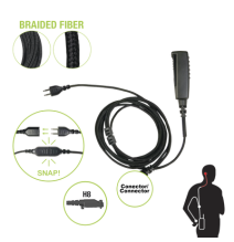 PRYME SNP-2W-H8-BF Cable para Micrófono audífono SNAP i