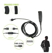 PRYME SNP-2W-30S-BF Cable para Micrófono audífono SNAP