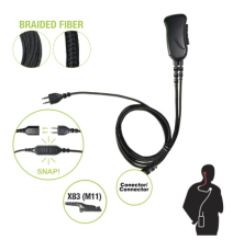 PRYME SNP-1W-83-BF Micrófono con cable de fibra trenzad