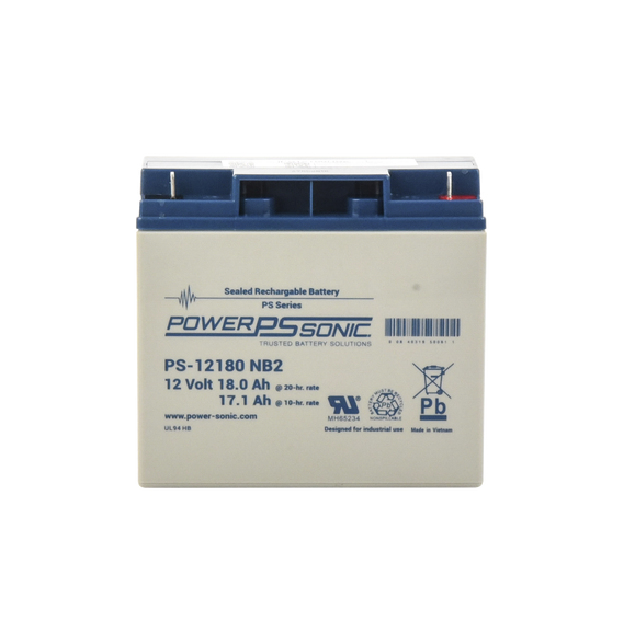 POWER SONIC PS-12180-NB2 Batería 12V 18AH Para Respaldo