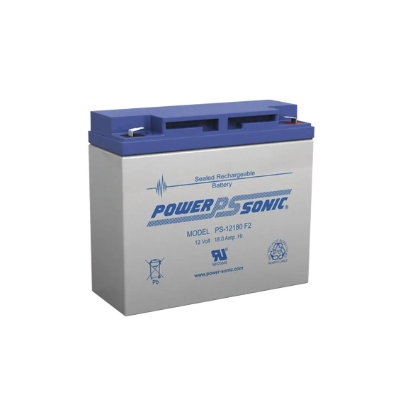 POWER SONIC PS-12180-F2 Batería 12V 18AH Para Respaldo