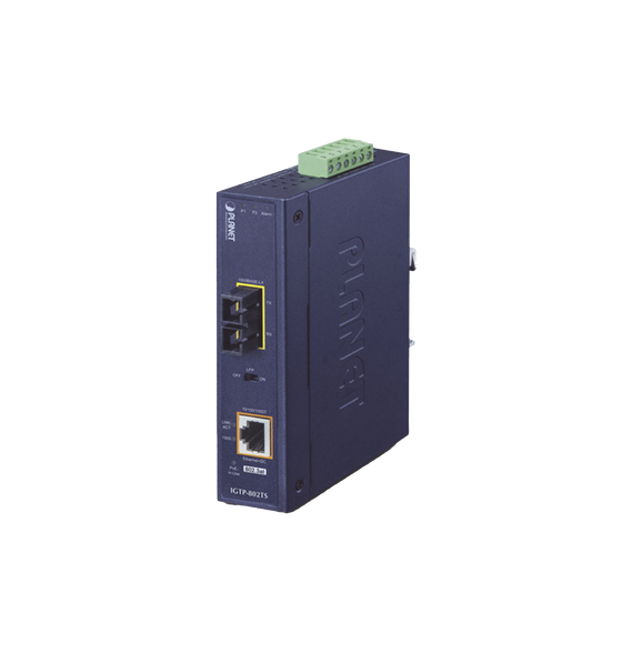 PLANET IGTP-802TS Convertidor de medios industrial PoE+