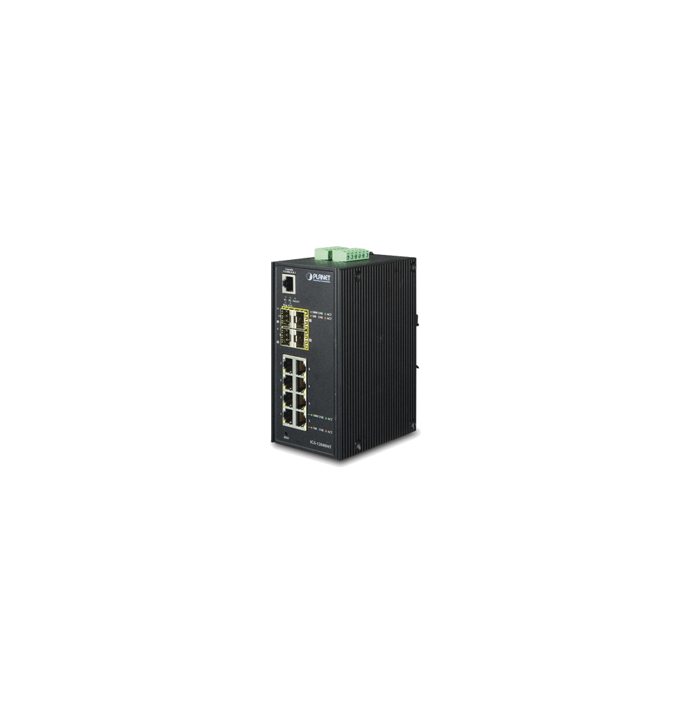 PLANET IGS-12040MT Switch Industrial Administrable de 8