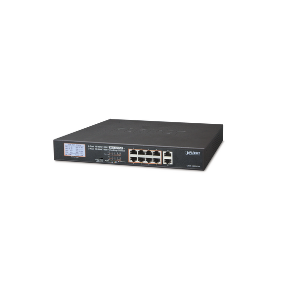 PLANET GSD-1002VHP Switch No Adminsitrable PoE+ distanc