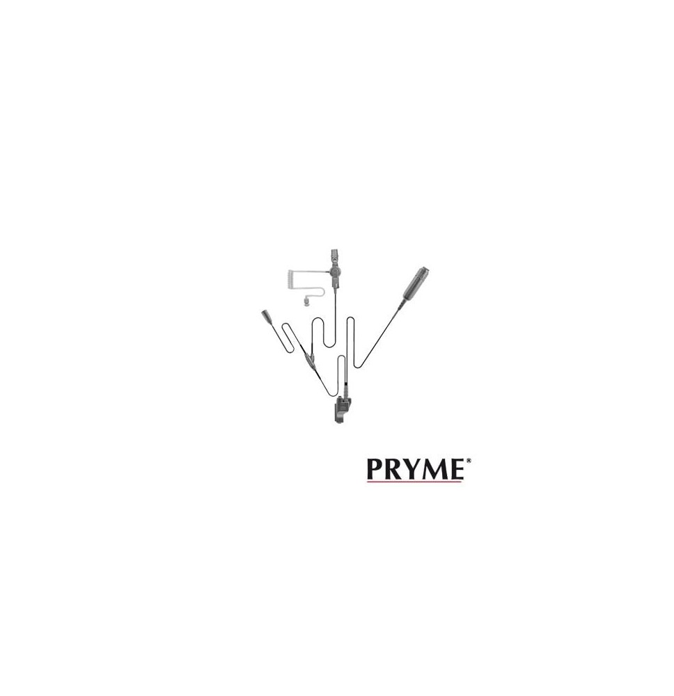 PRYME SPM-3343 Micrófono - Audífono de solapa de 3 cabl