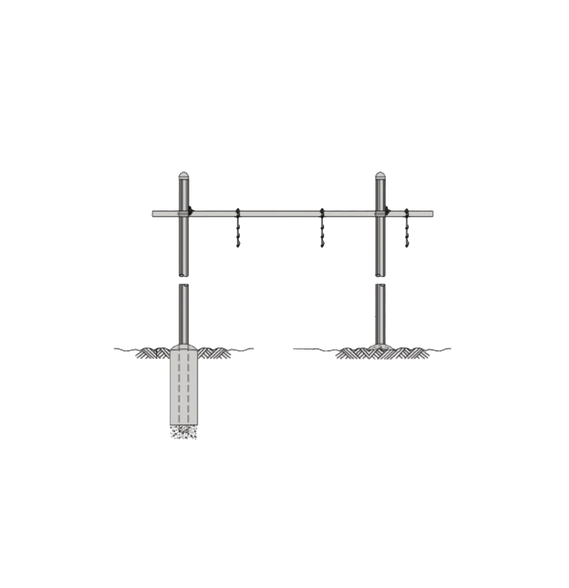 ROHN WGBS121014 Guía de Cable Horizontal Tipo Puente Se