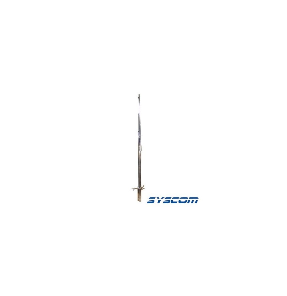 Syscom SJ-4VM Antena Base VHF Omnidireccional Rango de