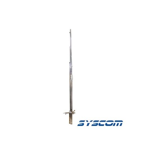 Syscom SJ-4VM Antena Base VHF Omnidireccional Rango de