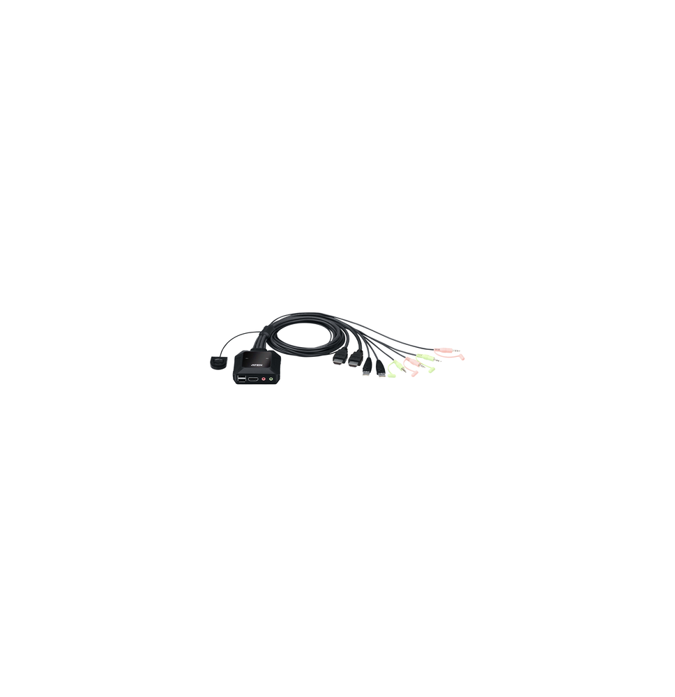 ATEN CS22H Conmutador KVM con cable HDMI 4K USB de 2 pu