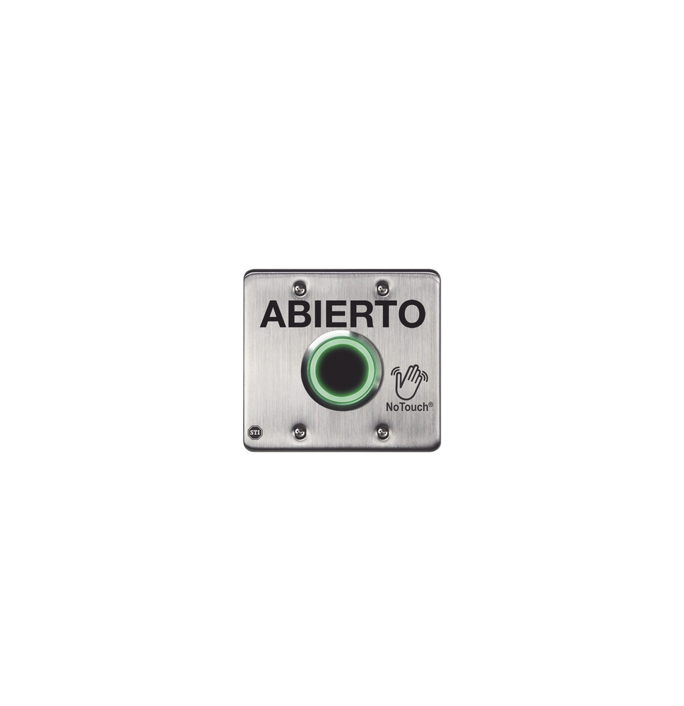 STI NT-SS202-ES Interruptor IR NoTouch® de Acero Inoxid