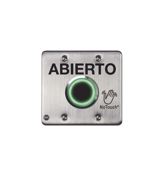 STI NT-SS202-ES Interruptor IR NoTouch® de Acero Inoxid