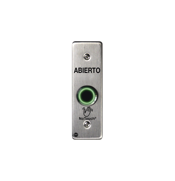 STI NT-SS002-ES Interruptor IR NoTouch® de Acero Inoxid