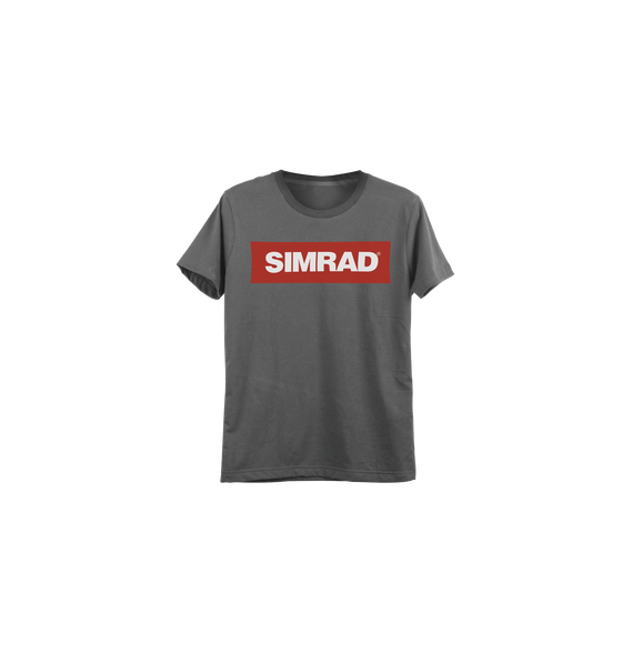 SIMRAD PLA-SIM-XL Playera gris talla extra grande con l