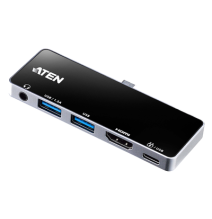 ATEN UH3238 USB-C Travel Dock con Power Pass-Through