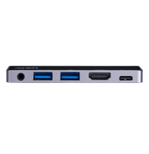 ATEN UH3238 USB-C Travel Dock con Power Pass-Through