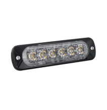 SIGNALPRO SP6A Luz Auxiliar de 6 LED Ambar Bisel Negro