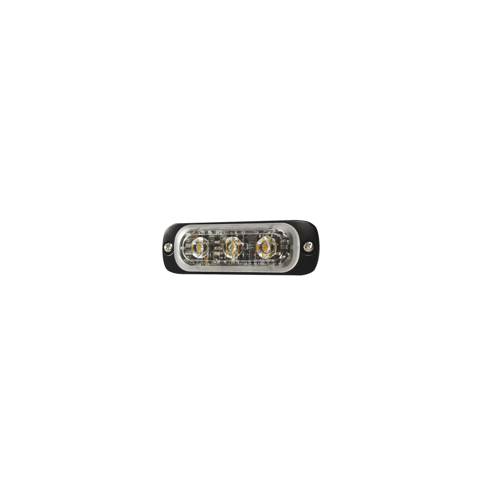 SIGNALPRO SP3A Luz Auxiliar de 3 LED Ambar SAE 12-24 Vc