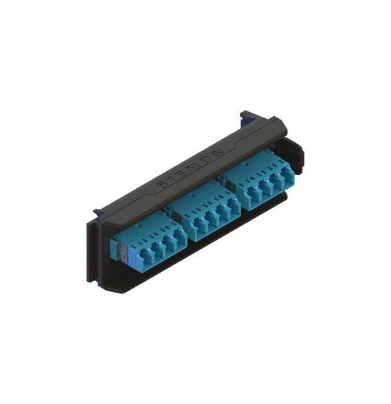 SIEMON LVA12-LCU-BC-A Placa Acopladora LightVerse 6 Con