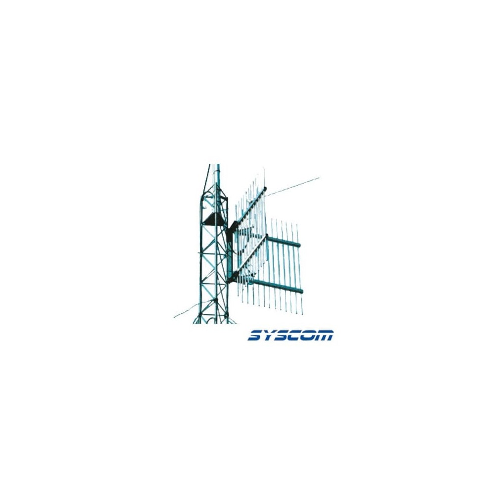 Syscom SYSCR12U Antena Base UHF Direccional Rango de Fr