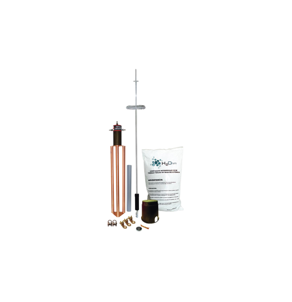TOTAL GROUND KIT-DIPOLO-T Kit de Pararrayo para Torre o