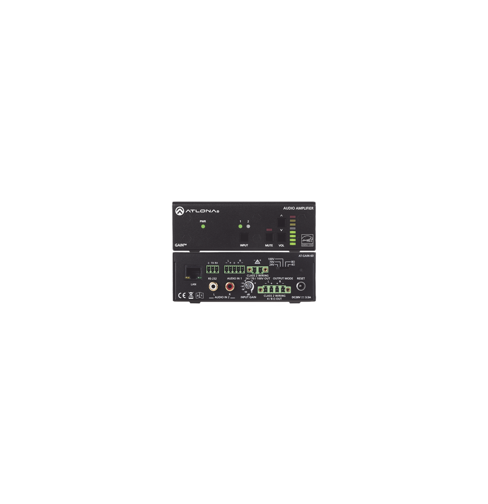 ATLONA AT-GAIN-60 Amplificador de potencia estéreo / mo