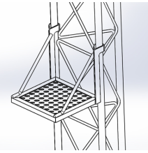 SYSCOM TOWERS S-PLD-Z35G Plataforma de Descanso para Tr