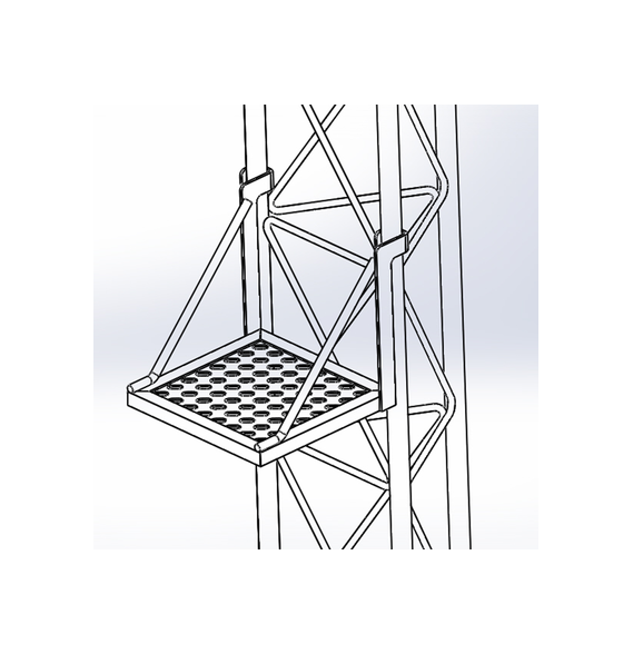 SYSCOM TOWERS S-PLD-Z35G Plataforma de Descanso para Tr