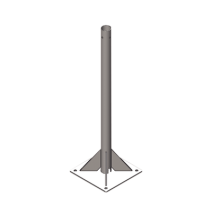 SYSCOM TOWERS SB-MPR-5M Mástil de 5 metros por 2" de Di