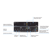 ATLONA ATHDRSW52 Switch de matriz HDMI 4K HDR 5×2