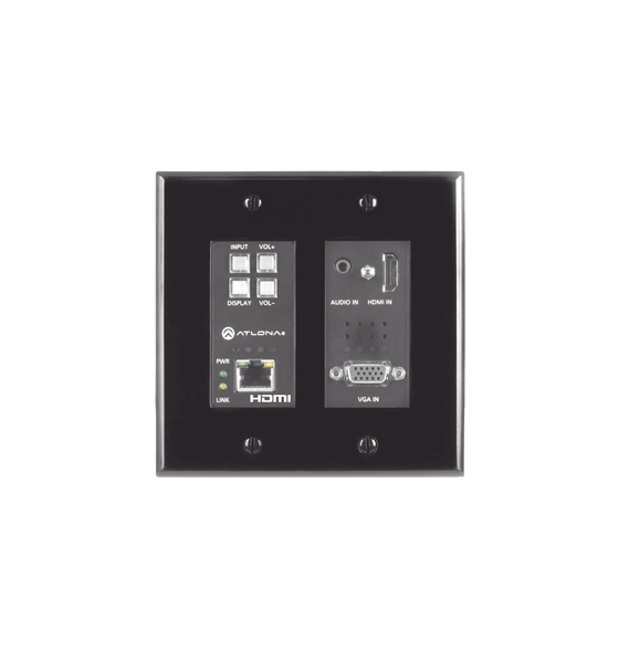 ATLONA AT-HDVS-200-TX-WP-BLK  TX ONLY  TWO-INPUT WALL P