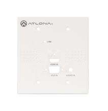 ATLONA AT-HDVS-TX-WP-NB Placa frontal en blanco para co