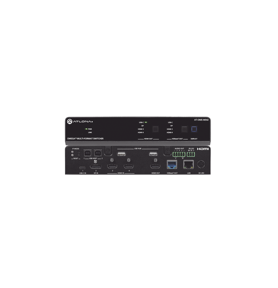 ATLONA AT-OME-MS42 OMEGA Switch Matriz 4x2 de AV Multif