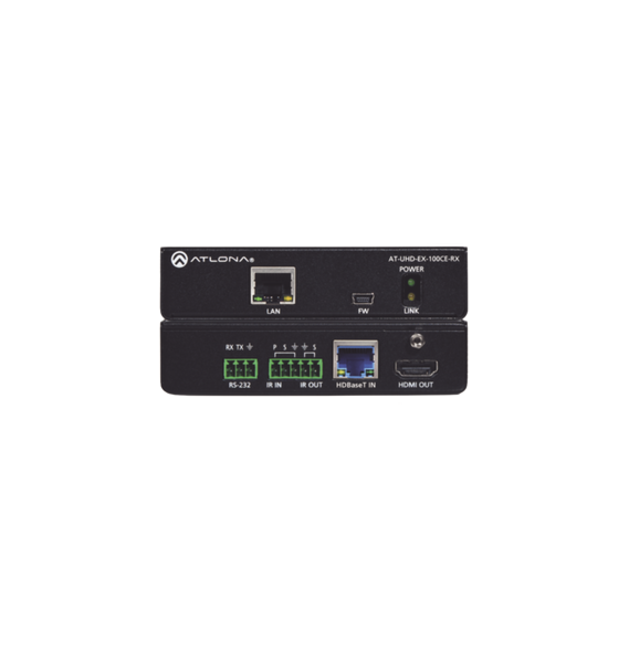 ATLONA AT-UHD-EX-100CE-RX Receptor HDBaseT 4K/UHD HDMI